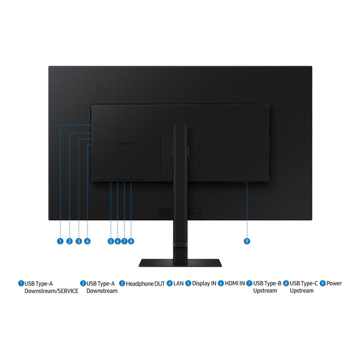 Samsung ViewFinity S8 S80UD 37-inch 3840 x 2160p 4K UHD 16:9 60Hz 5ms LED VA Monitor LS37D800UAUXEN