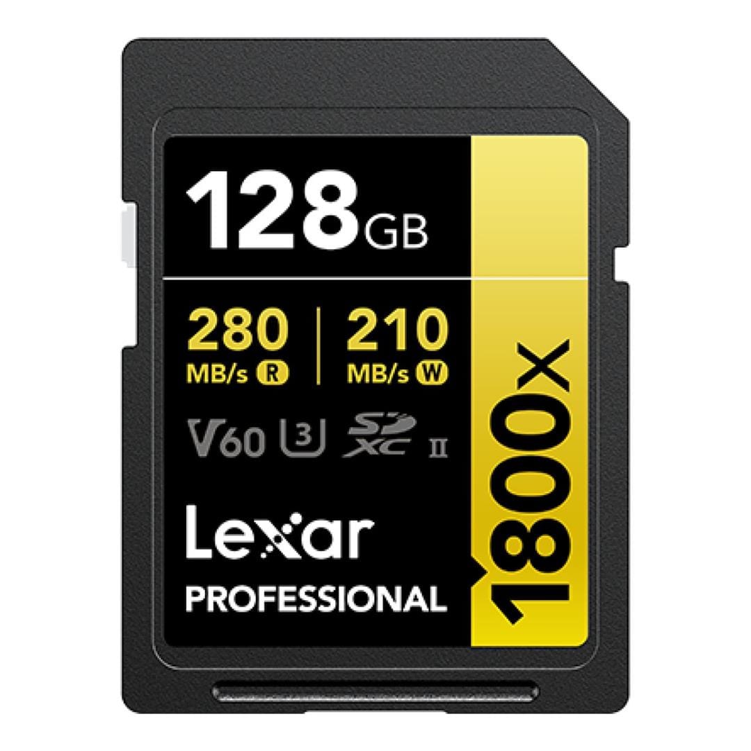 Lexar 1800x SD Professional 128GB SDXC Memory Card LSD1800128G-BNNNG