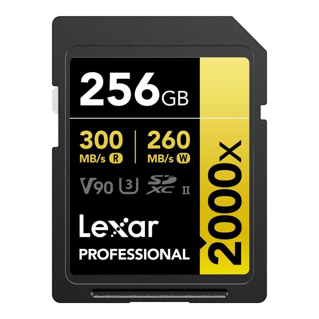 Lexar 2000x SD Professional 256GB SDXC Memory Card LSD2000256G-BNNNG