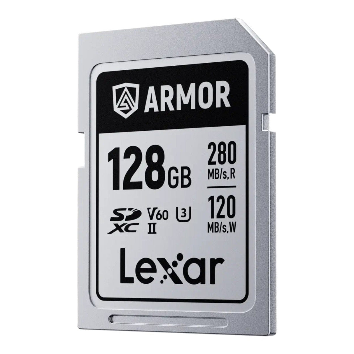 Lexar ARMOR SILVER PRO 128GB SDXC Memory Card LSDAMSP128G-RNNNG