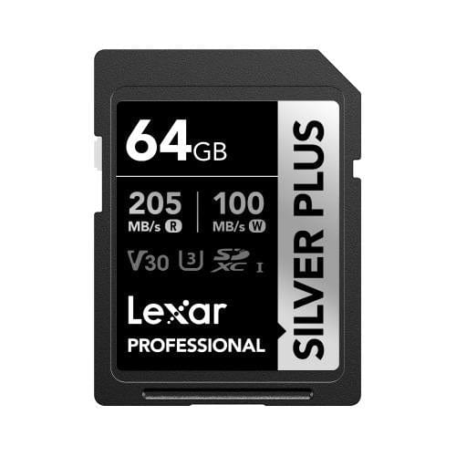 Lexar Professional SILVER PLUS 64GB SDXC Memory Card LSDSIPL064G-BNNNG
