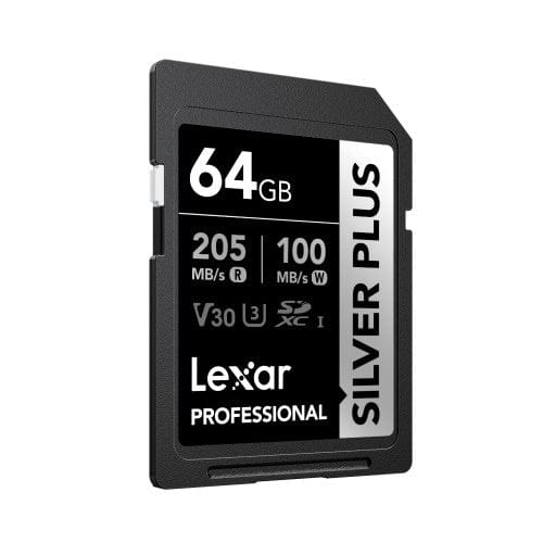 Lexar Professional SILVER PLUS 64GB SDXC Memory Card LSDSIPL064G-BNNNG