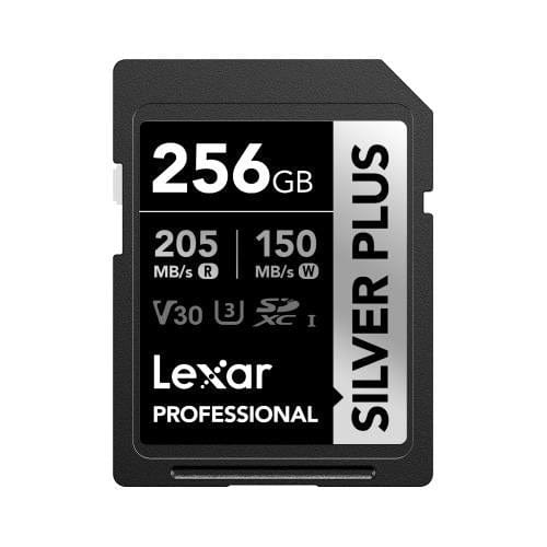 Lexar Professional SILVER PLUS 256GB SDXC Memory Card LSDSIPL256G-BNNNG