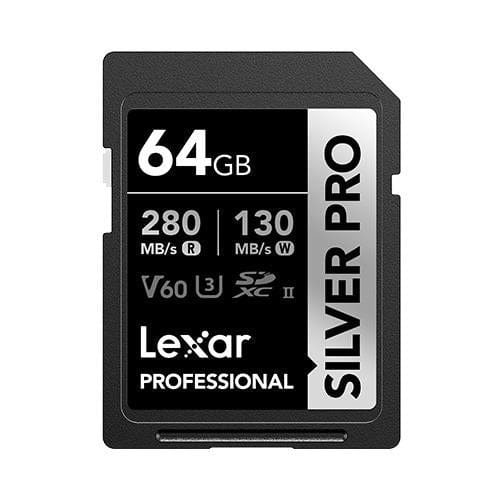 Lexar Professional SILVER PRO 64GB SDXC Memory Card LSDSIPR064G-BNNNG