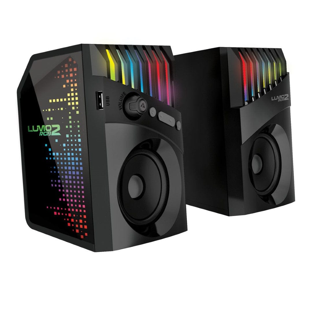 Armaggeddon Lumo 2 RGB 2.0 Stereo Bluetooth Gaming Speakers LUMO2RGB
