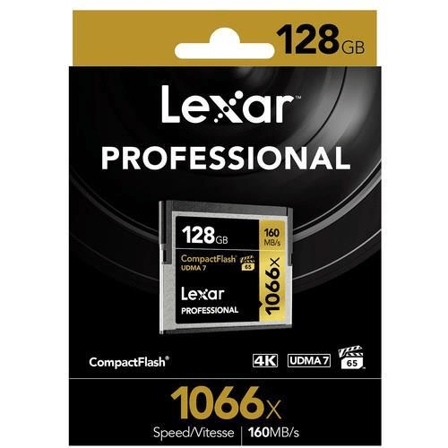 Lexar 128GB Professional 1066x CompactFlash Memory Card LXCF1066P128