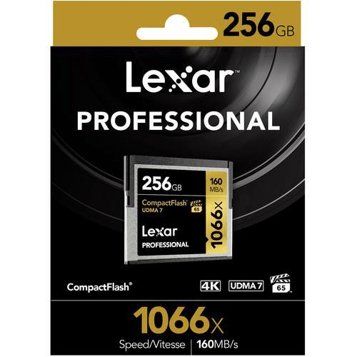 Lexar 256GB Professional 1066x CompactFlash Memory Card LXCF1066P256