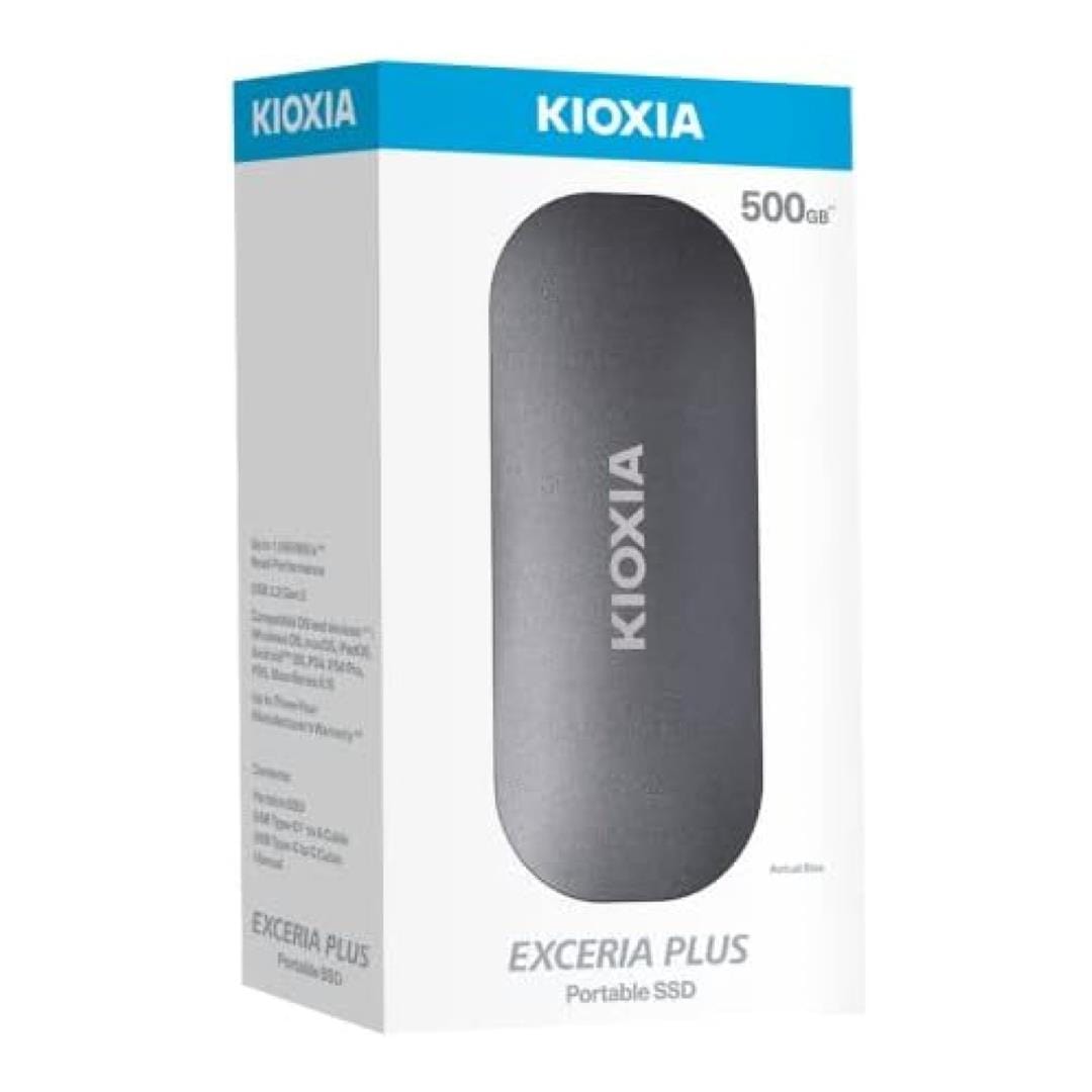 Kioxia EXCERIA PLUS 500GB Portable External SSD LXD10S500GG8