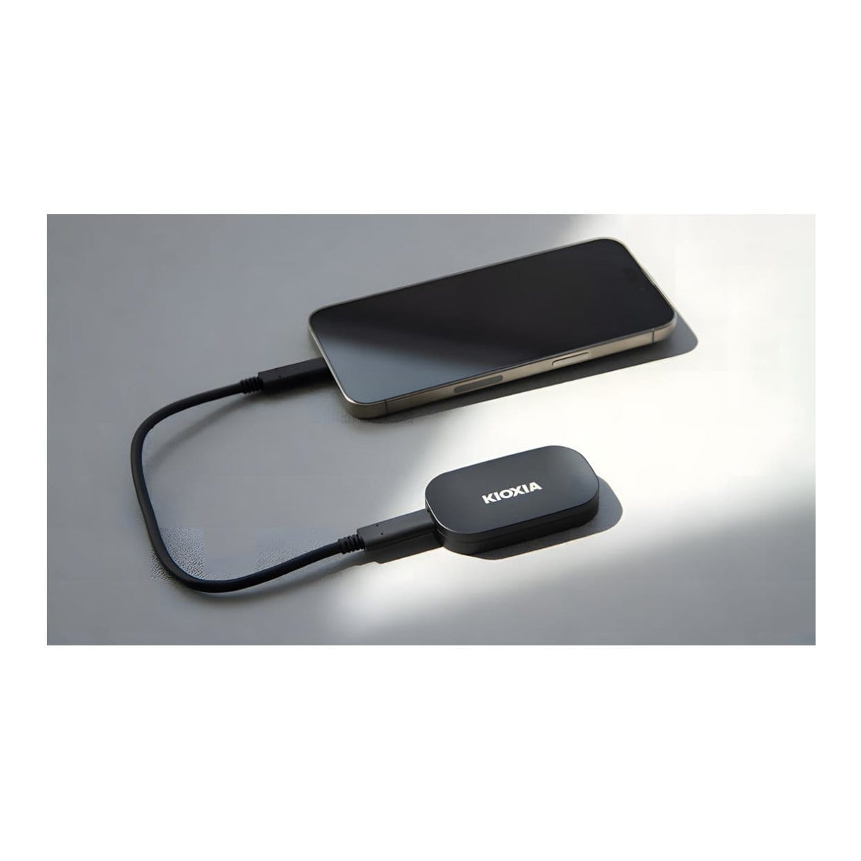 Kioxia Exceria Plus G2 500GB USB-C Black External SSD LXD20K500GG8