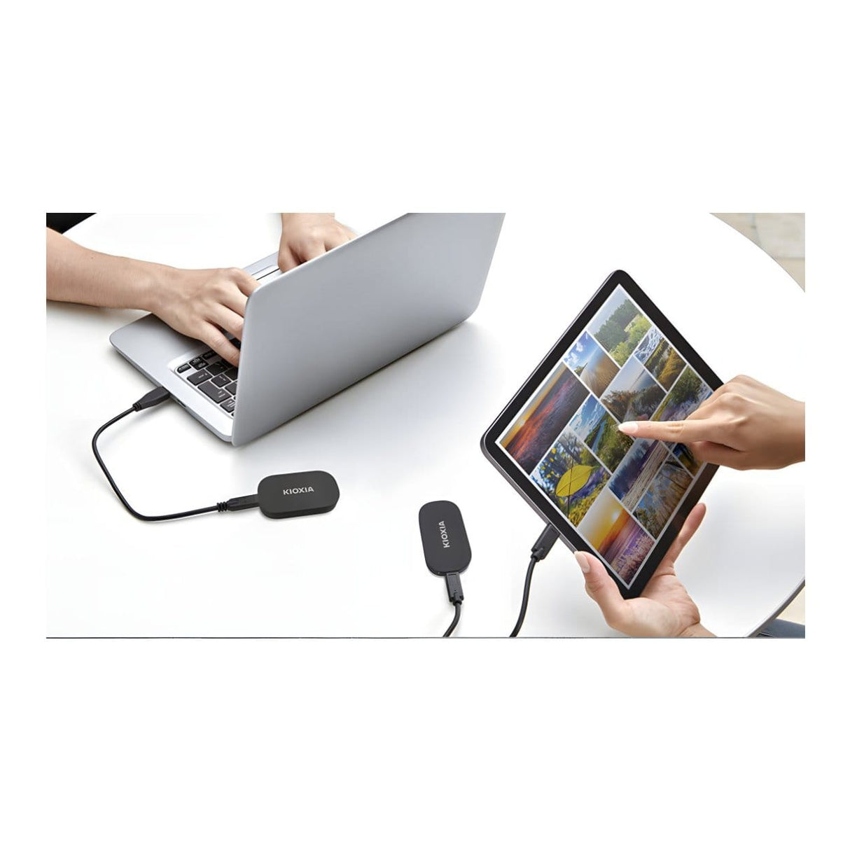 Kioxia Exceria Plus G2 500GB USB-C Black External SSD LXD20K500GG8