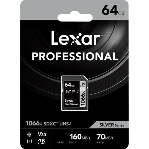 Lexar Professional SD PRO 64GB Memory Card LXSD1066P64