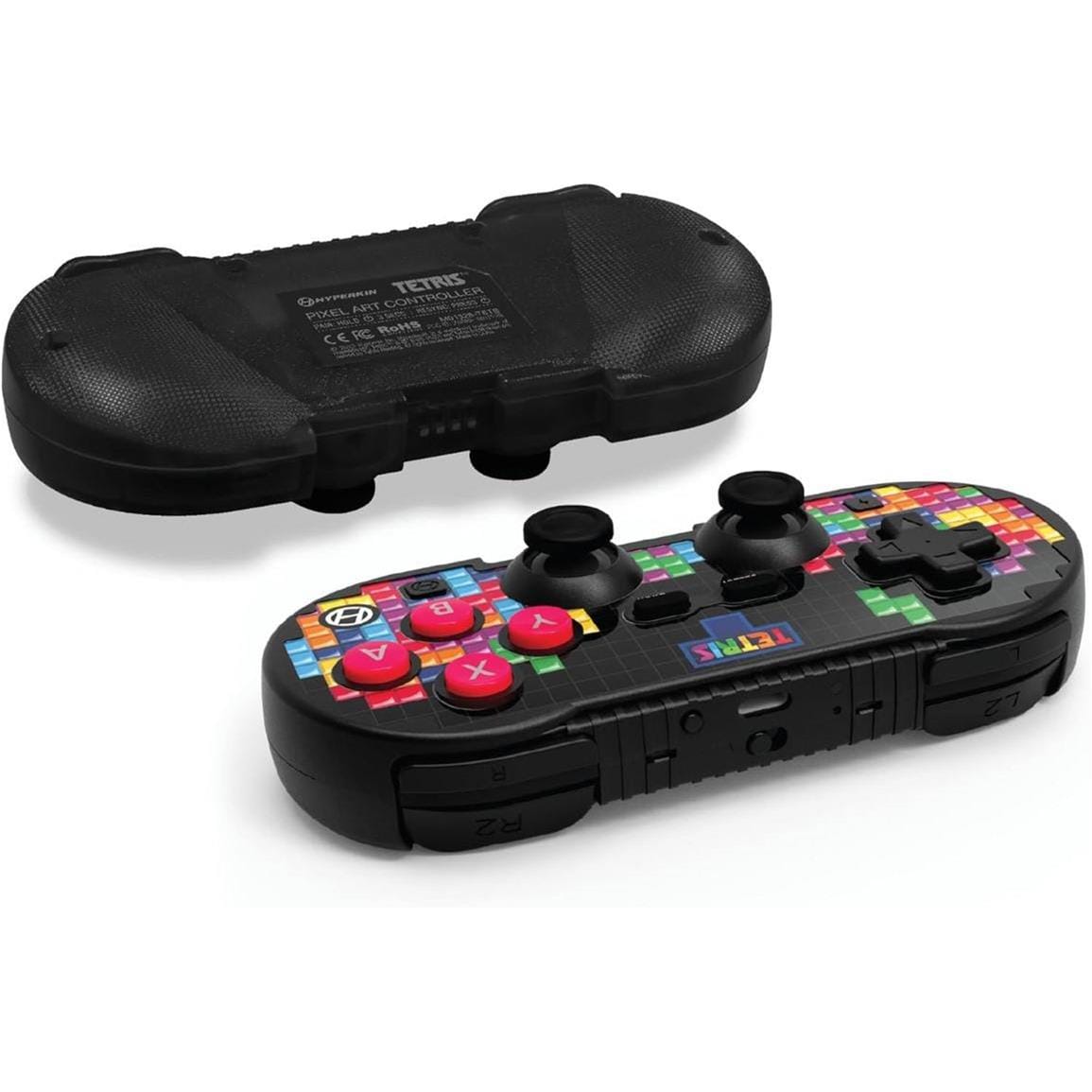 Hyperkin Official Tetris Pixel Art Bluetooth Switch Controller - Tetrimino Stack M01328-TETS