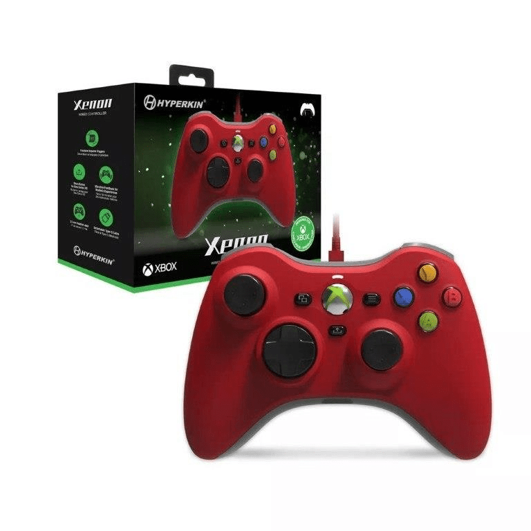 Hyperkin Xenon Wired Xbox Controller - Red M01368-RD