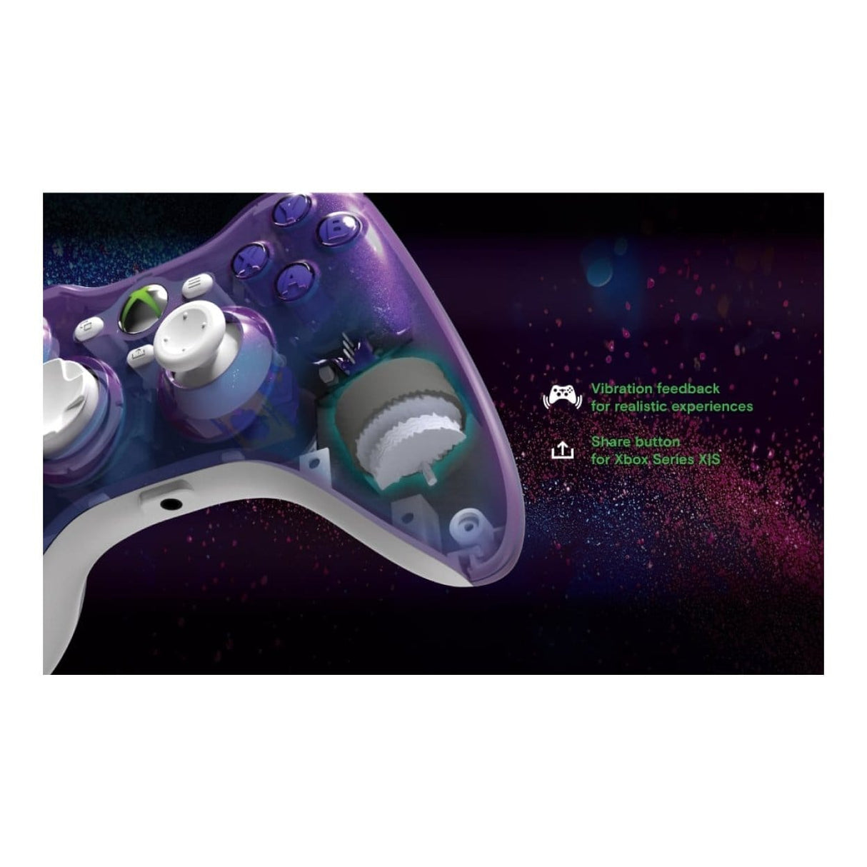 Hyperkin Xenon Twilight Galaxy Wired Xbox Controller M01368-TG