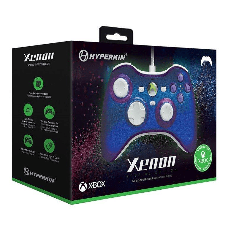 Hyperkin Xenon Wired Xbox Controller - Twilight Galaxy M01368-TG