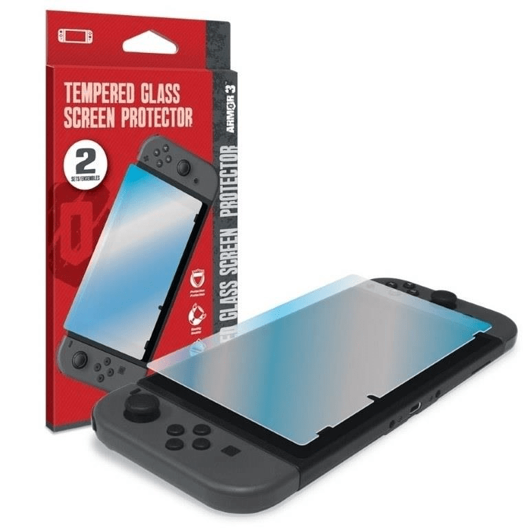 Hyperkin Armor3 Tempered Glass Screen Protector 2-pack for Nintendo Switch M07263