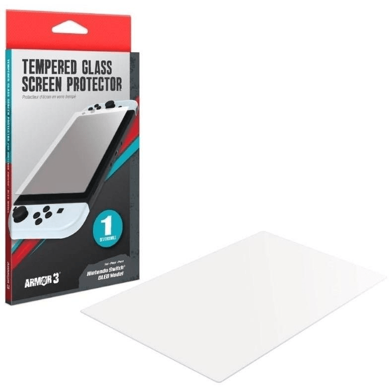 Hyperkin Armor3 Tempered Glass Screen Protector for Nintendo Switch OLED M07530