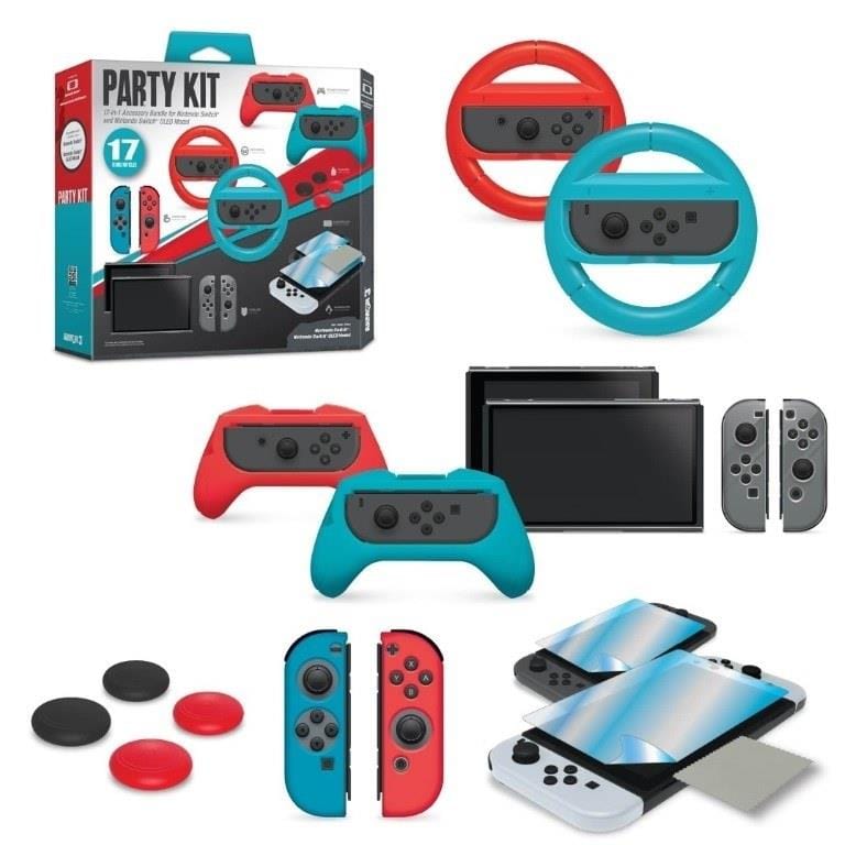 Hyperkin Armor3 17-in-1 Accessory Party Kit For Nintendo Switch M07532
