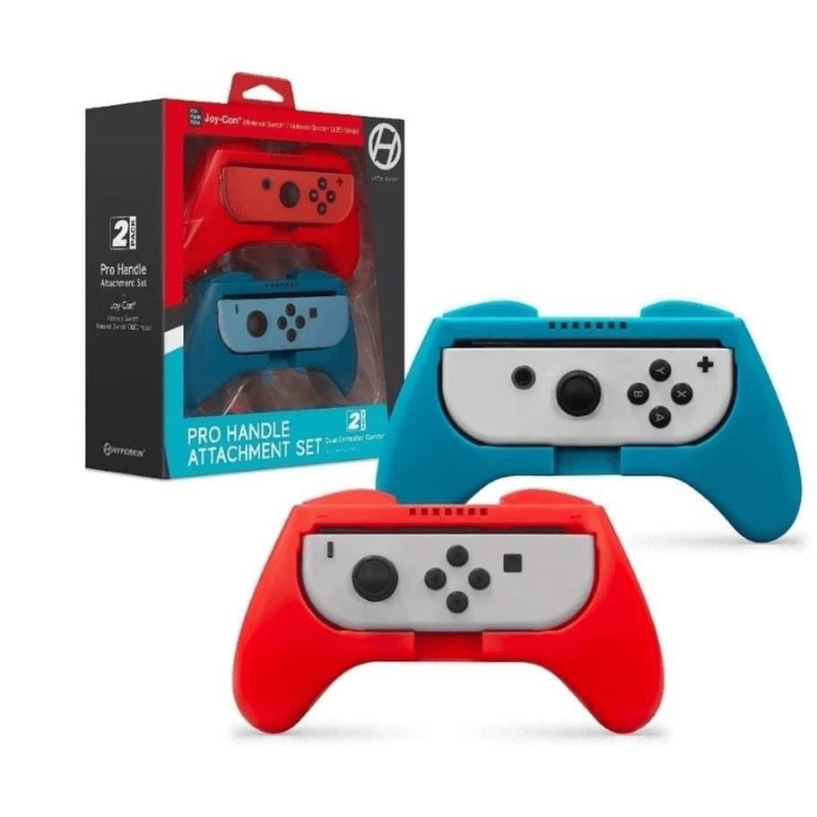 Hyperkin Pro Handle Attachment Set 2-pack for Switch Joy-Con - Blue Red M07601