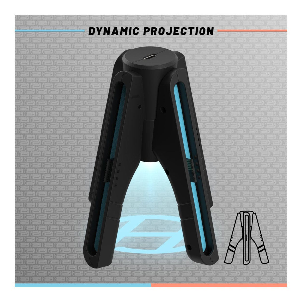 Hyperkin UltraBeam II Projecting Charging Handles for Joy-Con 2 Controller M07725