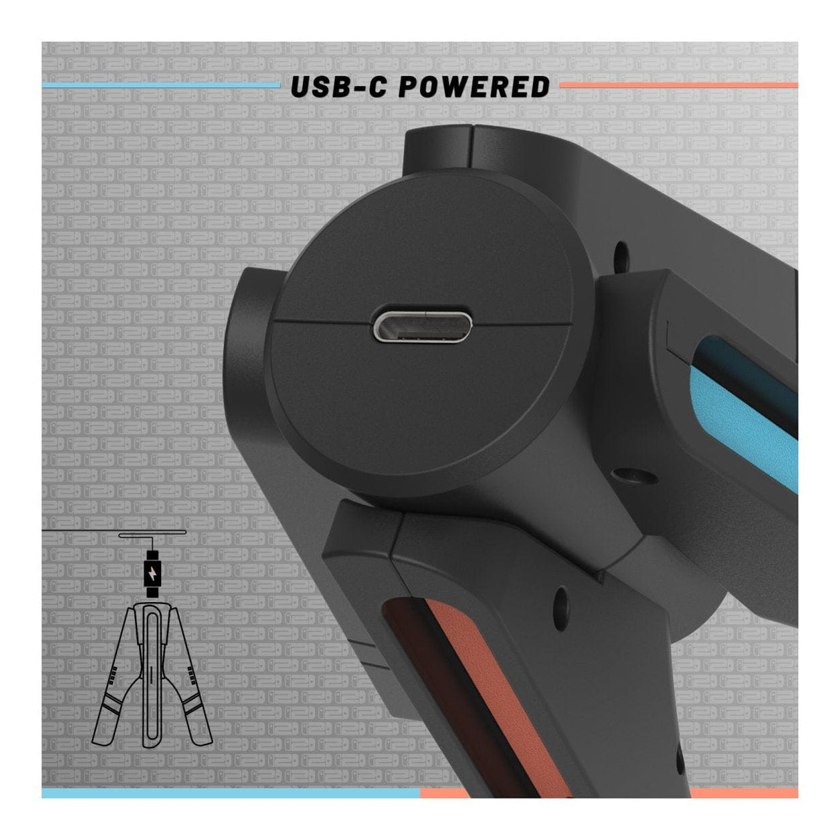 Hyperkin UltraBeam II Projecting Charging Handles for Joy-Con 2 Controller M07725