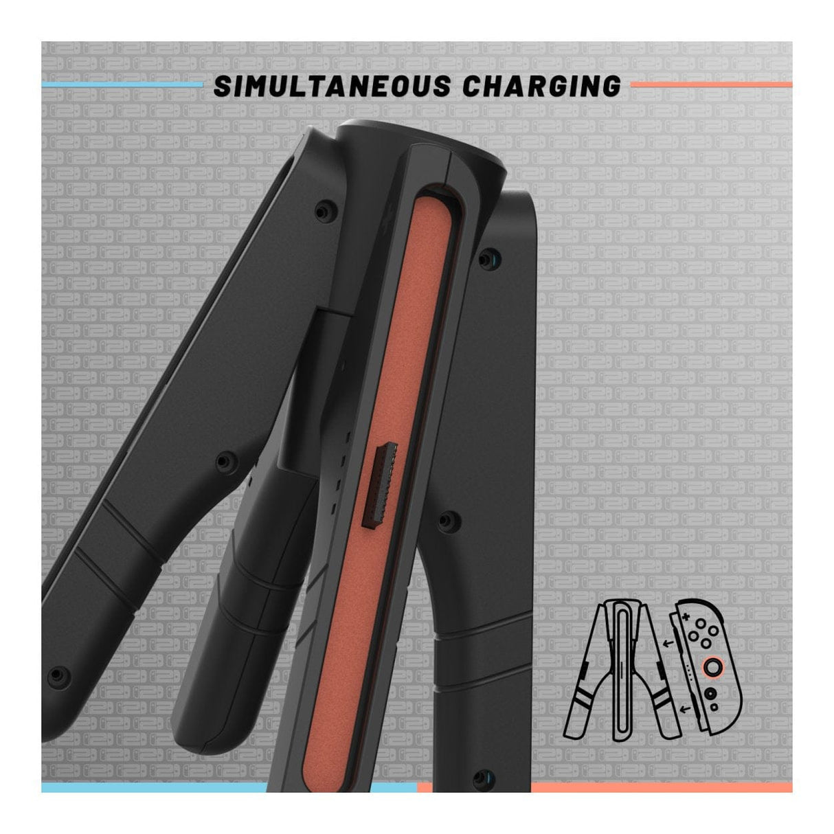 Hyperkin UltraBeam II Projecting Charging Handles for Joy-Con 2 Controller M07725