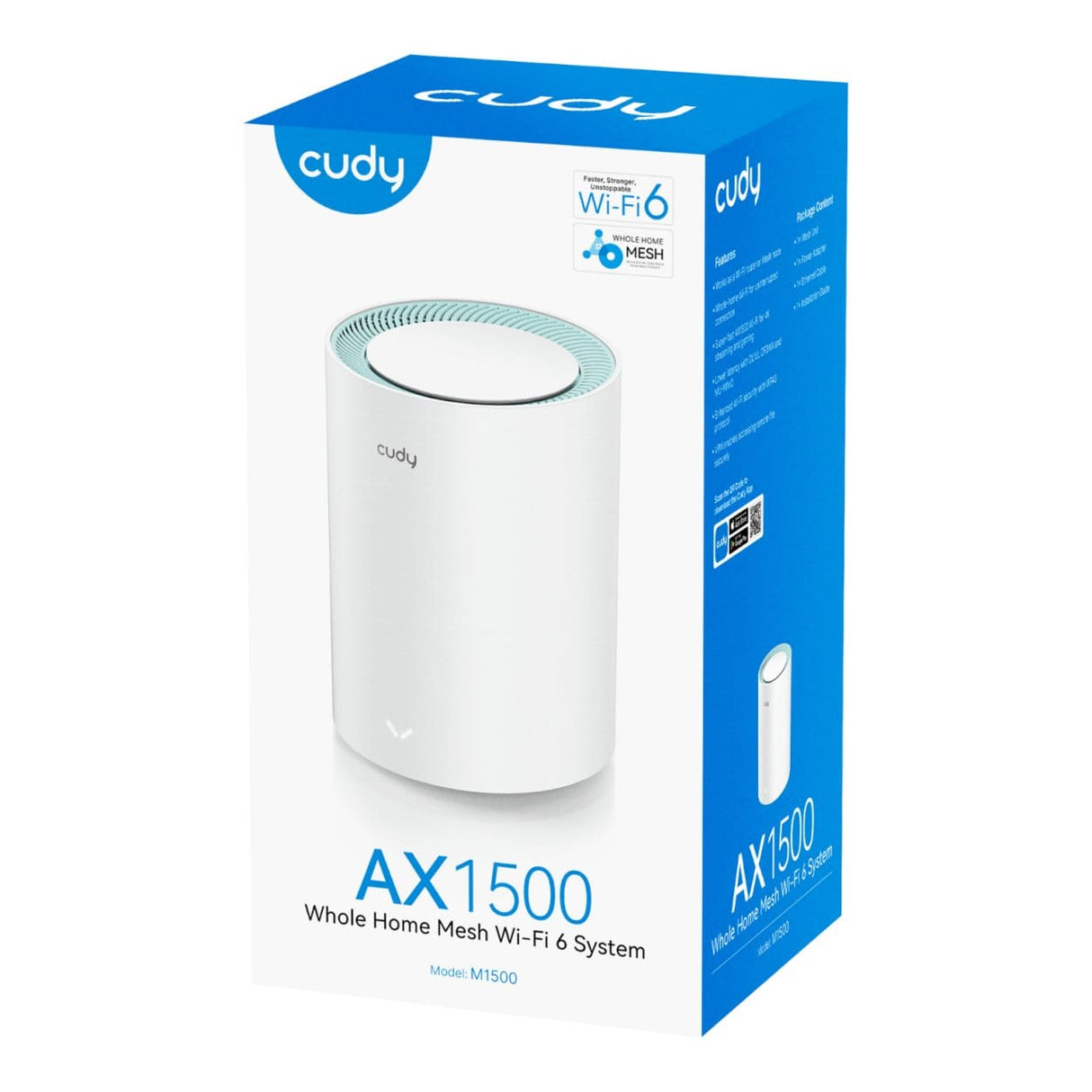 Cudy M1500 AX1500 Gigabit Whole Home Mesh Wi-Fi 6 System