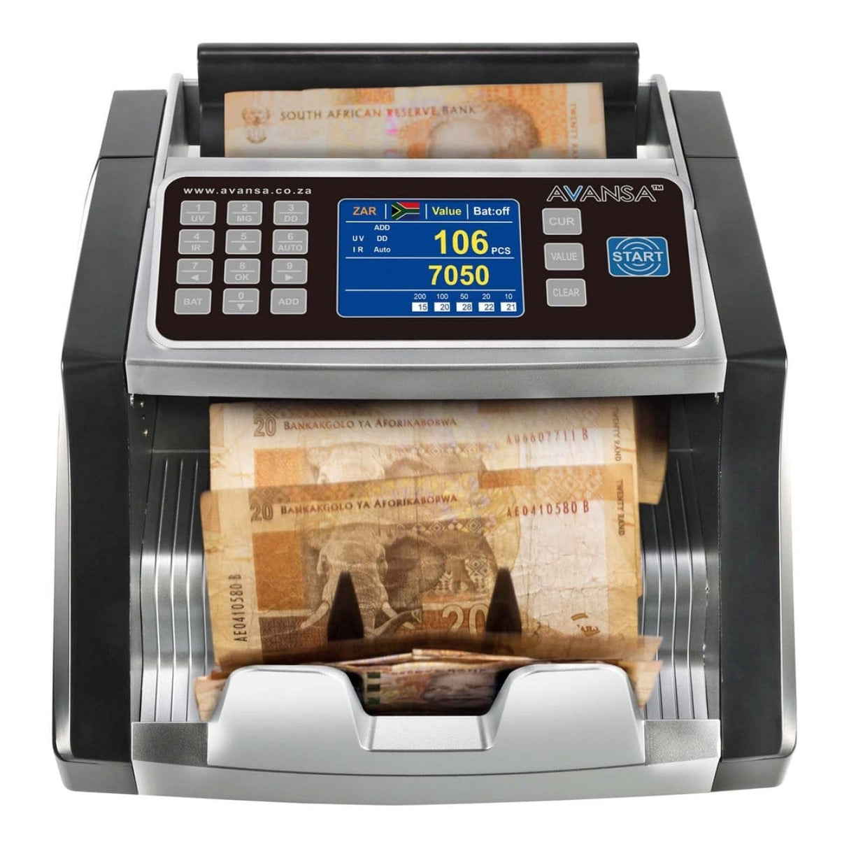 Avansa CompactCount M2050 Small Money Counting Machine