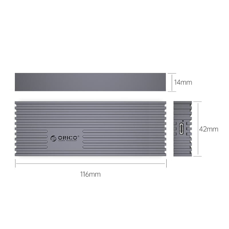 Orico M.2 Type-C SSD External Enclosure M233C3-G4-GY-BP