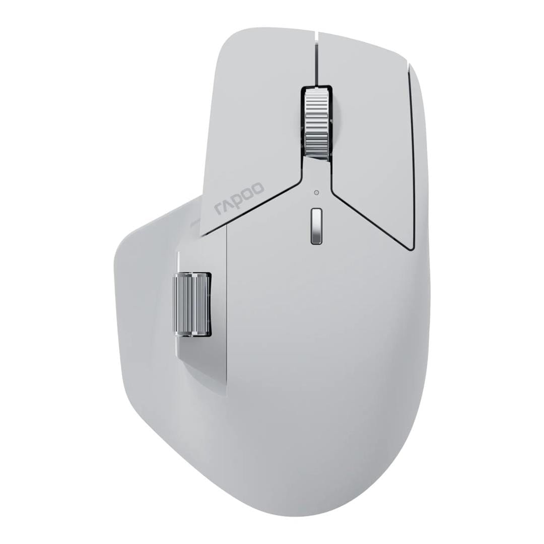 Rapoo M760L Large Multi-Mode Wireless Ergonomic Mouse Pale Grey