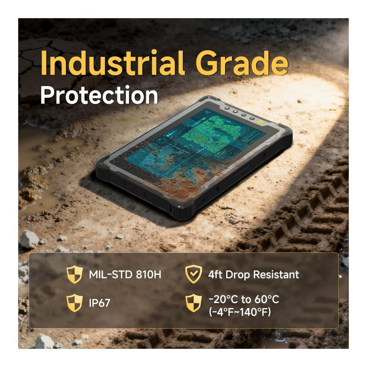 ONERugged M82A 8-inch Rugged Tablet - Intel Core i5-1235U 128GB ROM 16GB RAM Wi-Fi Win 11 Pro