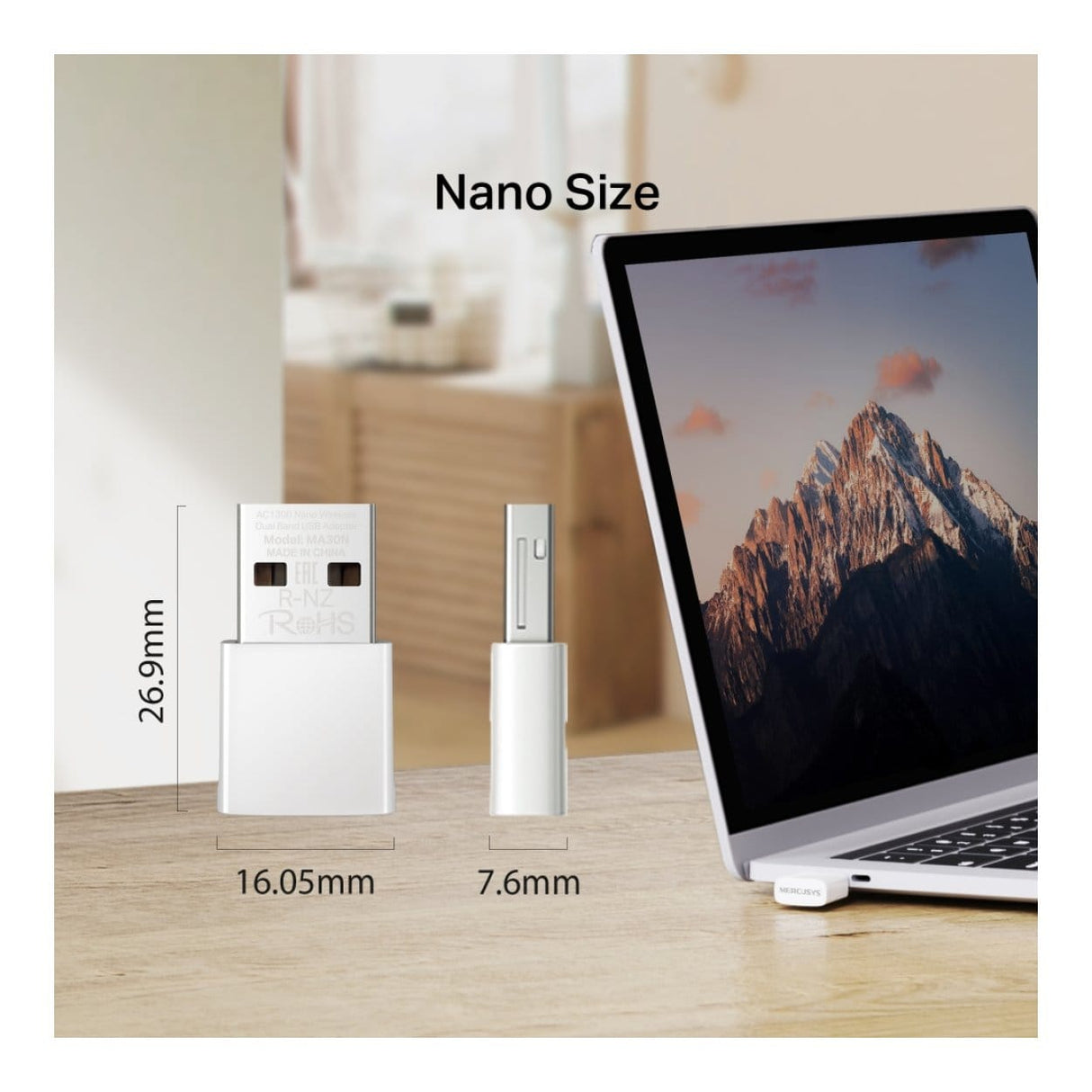 Mercusys AC1300 Nano Wireless USB Dongle MA30N
