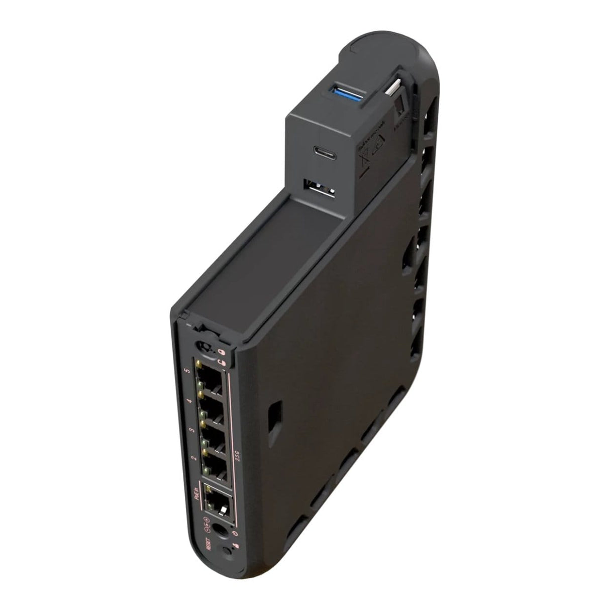 MikroTik hAP be3 Media BE9300 Wireless Router - Tri-band 2.4GHz 5GHz and 6GHz Black MA53UG+HBEH