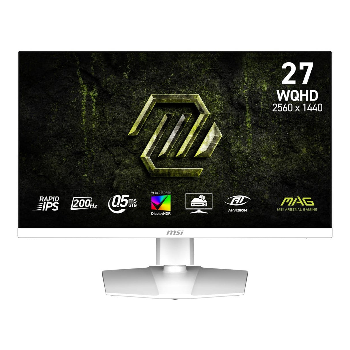 MSI MAG 274QRFW E20 27-inch 2560 x 1440p WQHD 16:9 200Hz 0.5ms LED IPS Gaming Monitor
