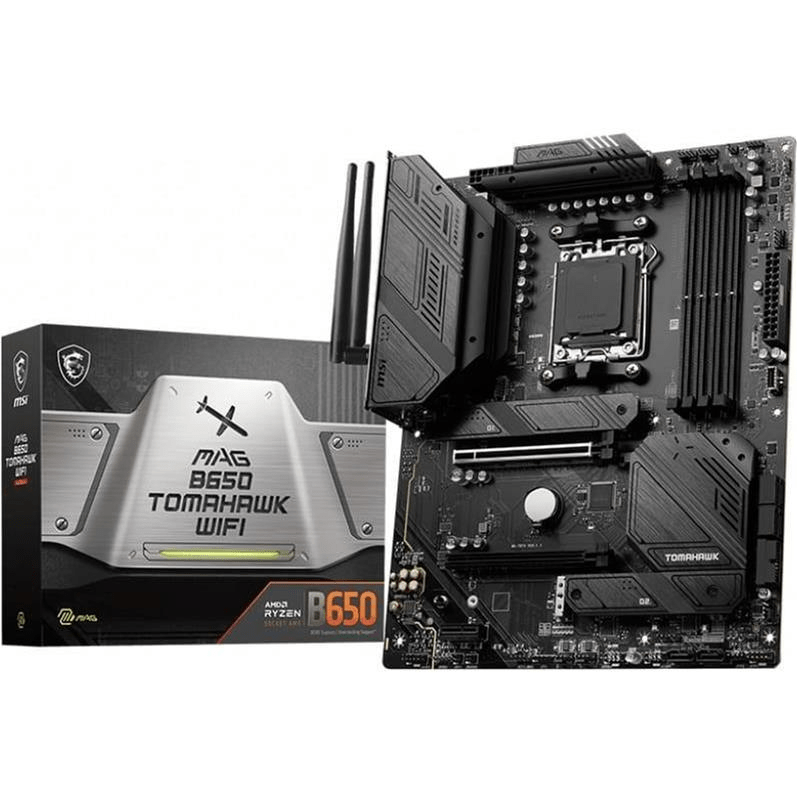 MSI MAG B650 Tomahawk Wi-Fi AMD AM5 ATX Gaming Motherboard