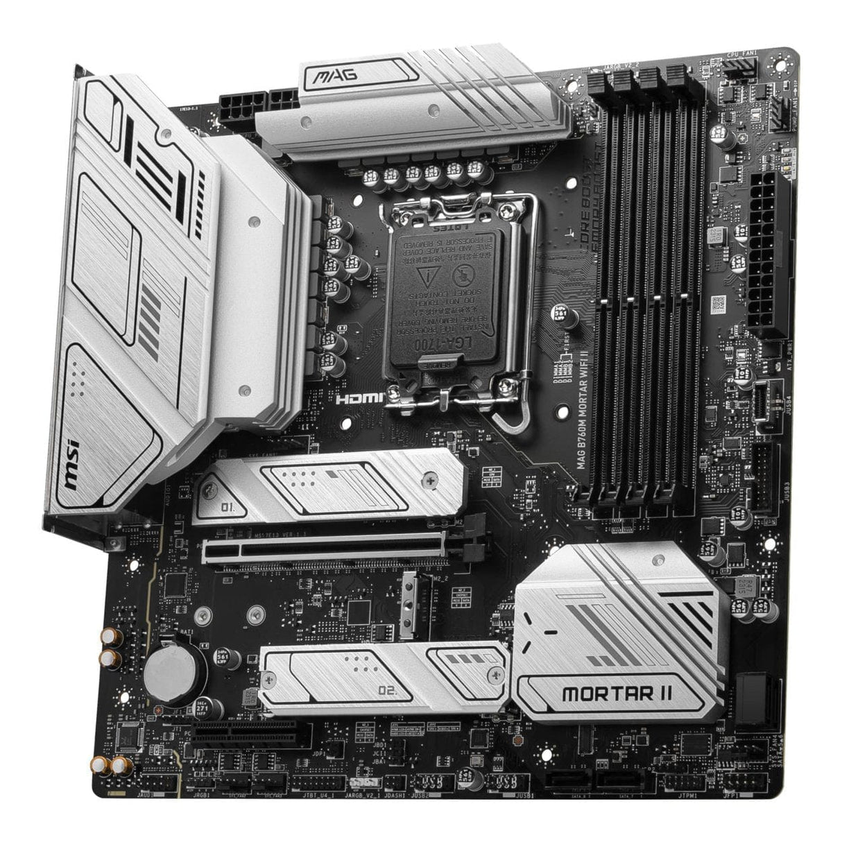 MSI MAG B760M Mortar Wi-Fi II DDR5 Intel LGA 1700 micro ATX Motherboard