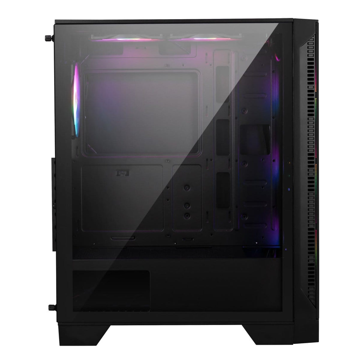 MSI MAG Forge 120A Airflow Static RGB Tempered Glass Steel Mesh ATX Mid-Tower PC Case Black