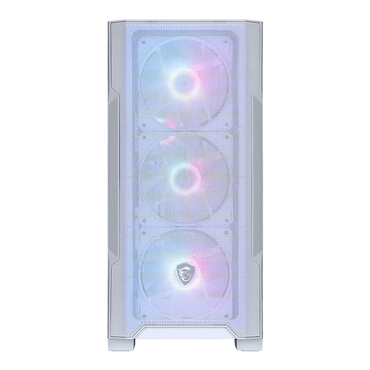 MSI MAG Forge M100R White ARGB Tempered Glass Steel Micro-ATX Mid-Tower PC Case White