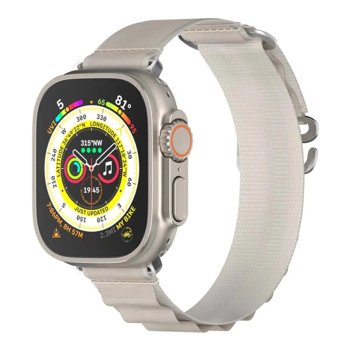 SwitchEasy 41mm Active Sport G-hook Watch Loop for Apple Watch Starlight MAW341160SI23