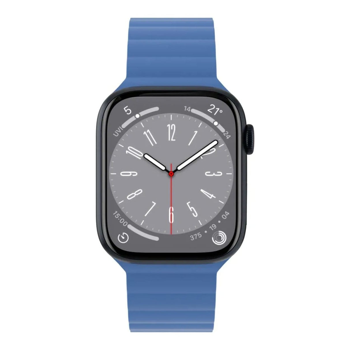 SwitchEasy 45mm Skin Silicone Magnetic Watch Band for Apple Watch Blue MAW459078BL23