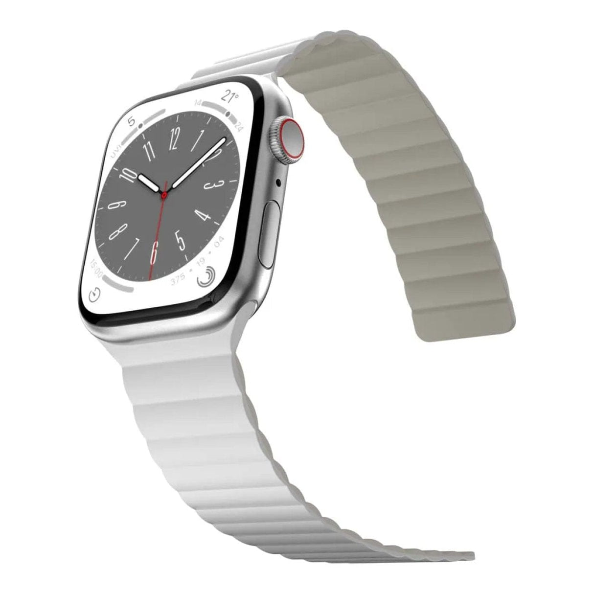 SwitchEasy 45mm Skin Silicone Magnetic Watch Band for Apple Watch Skywriting MAW459078SY23