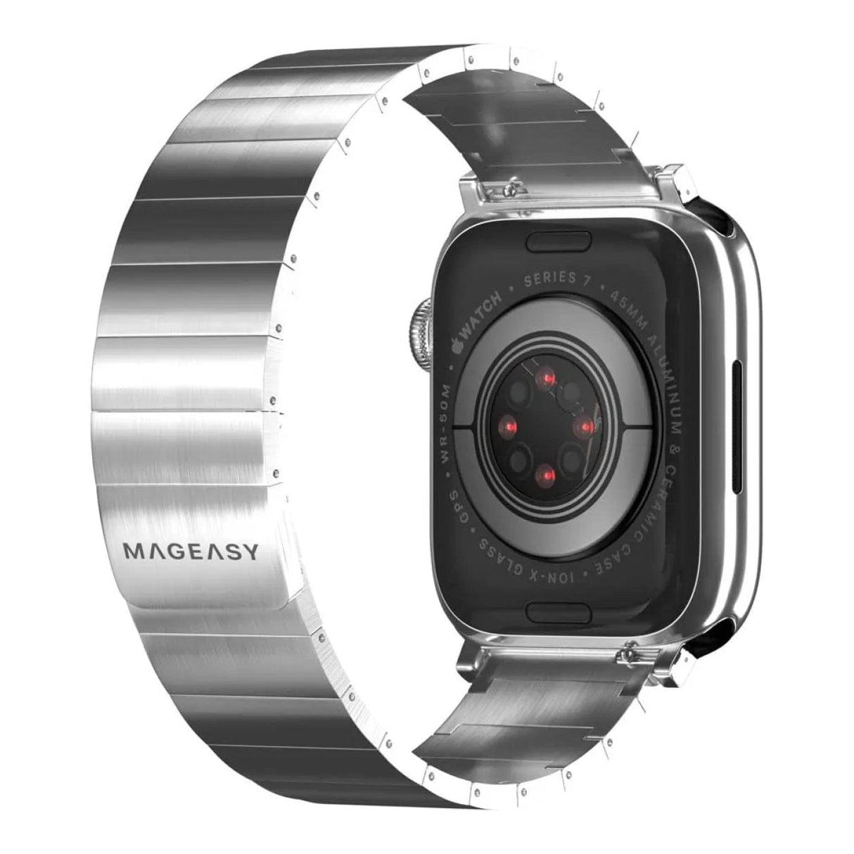 MagEasy Maestro M 41mm Magnetic Stainless Steel Band for Apple Watch Silver MAW801044SV22