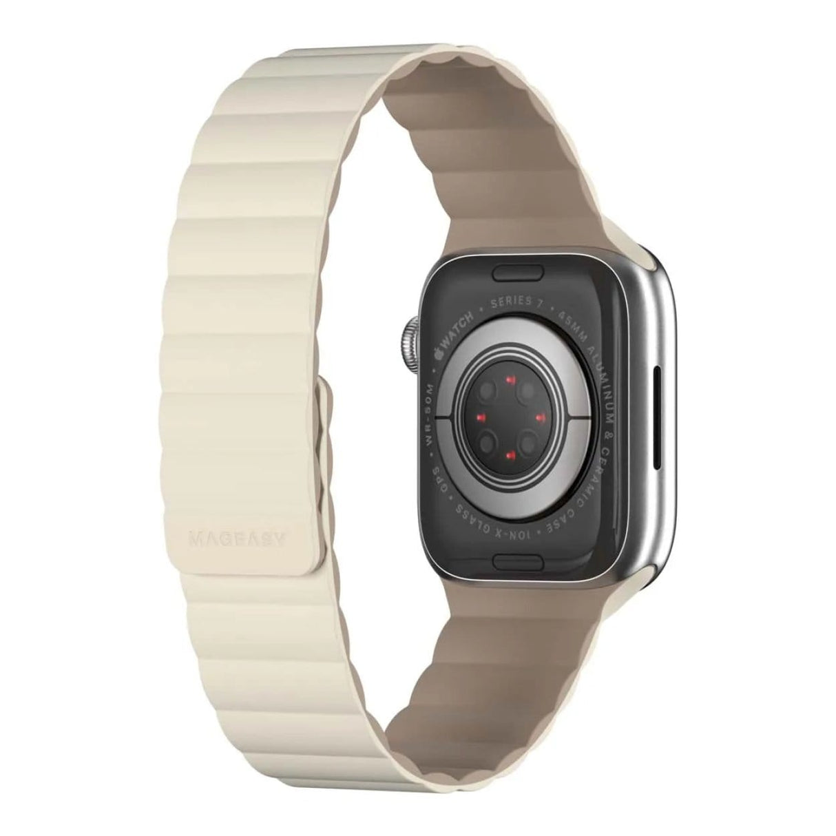 SwitchEasy 41mm Skin Silicone Magnetic Watch Band for Apple Watch Starlight MAW801078SI22