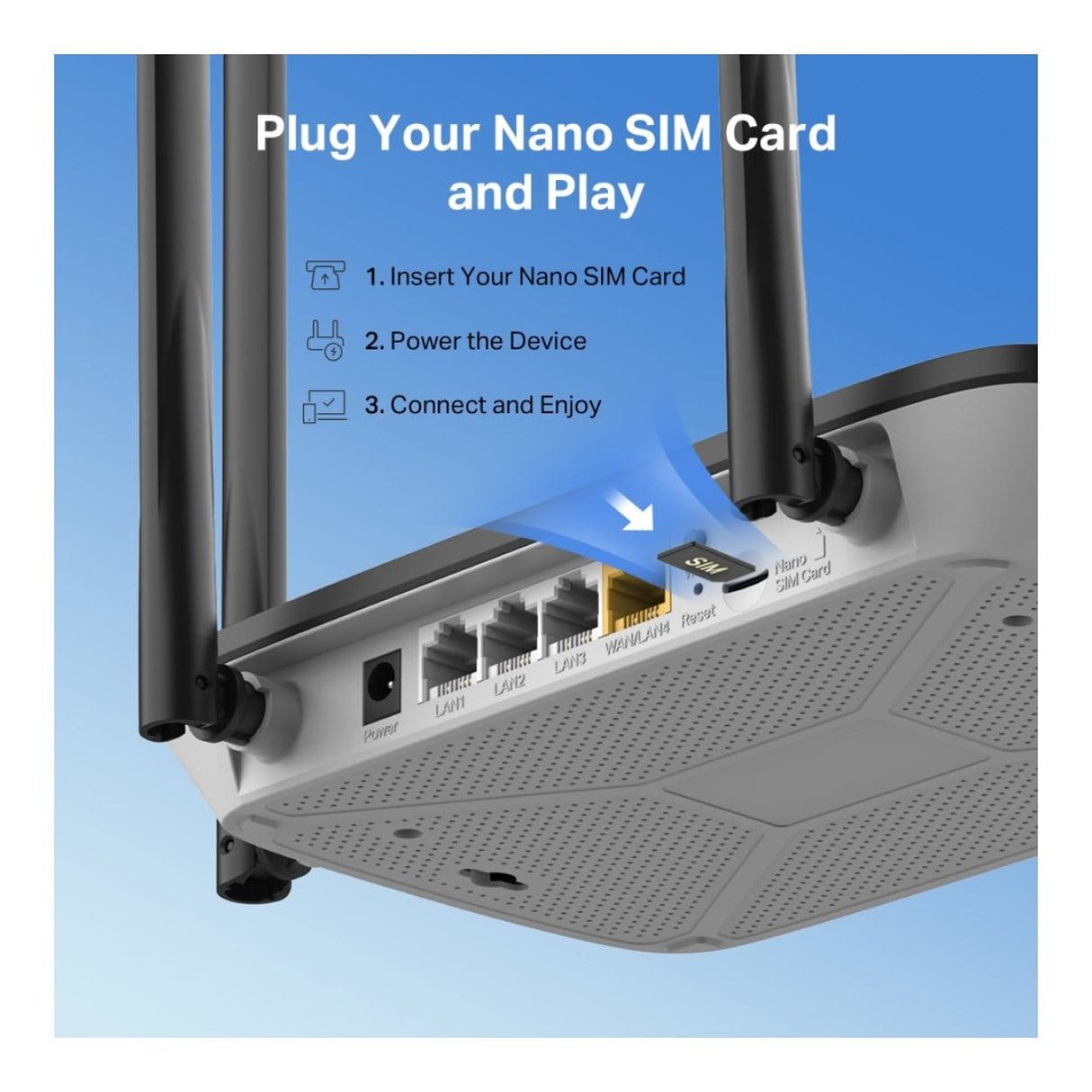 Mercusys MB115-4G Wireless N 4G LTE Router - Single-band 2.4GHz Fast Ethernet MB115-4G