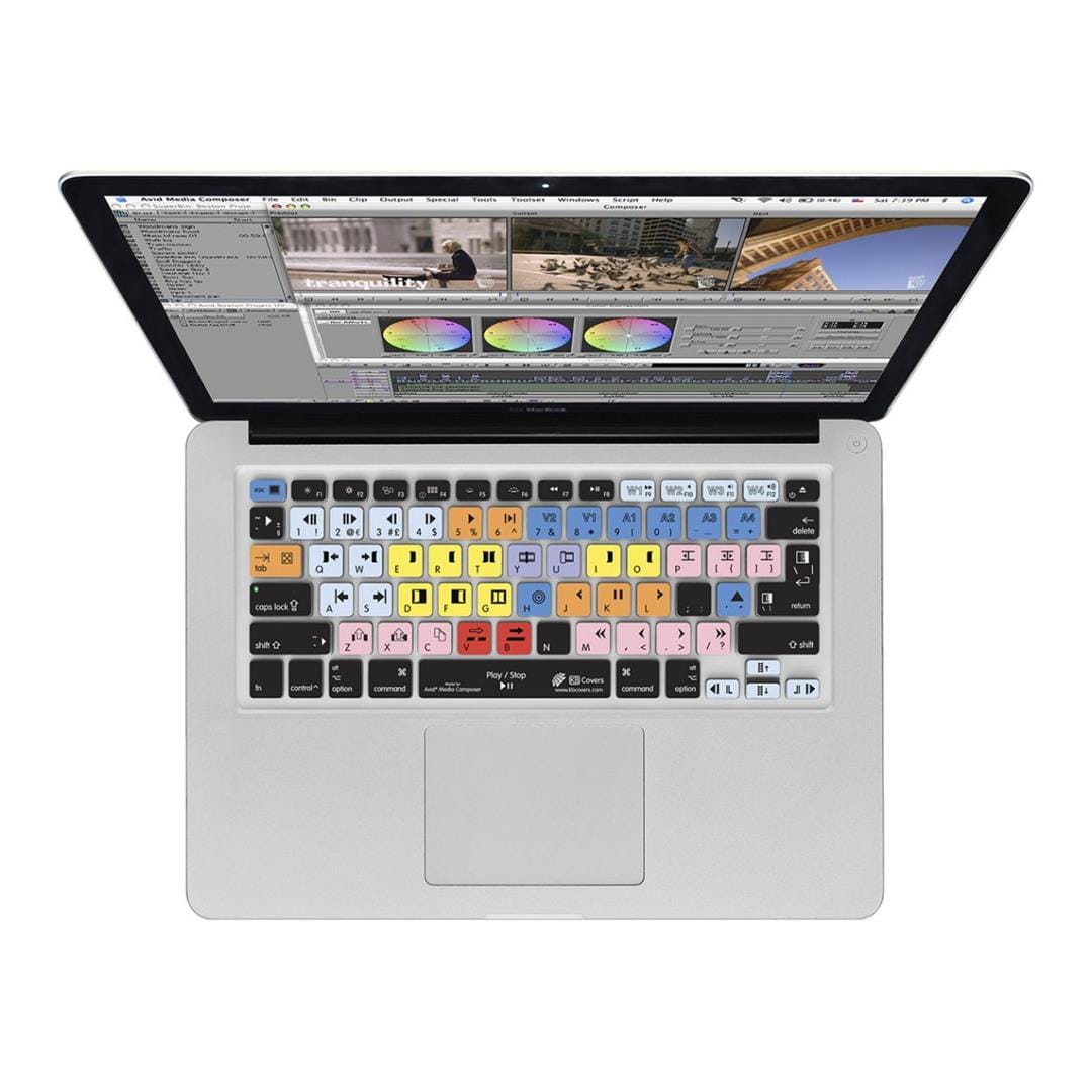 KB Covers Avid Media Composer Keyboard Cover for MacBook Pro MC-M-ISO-CC