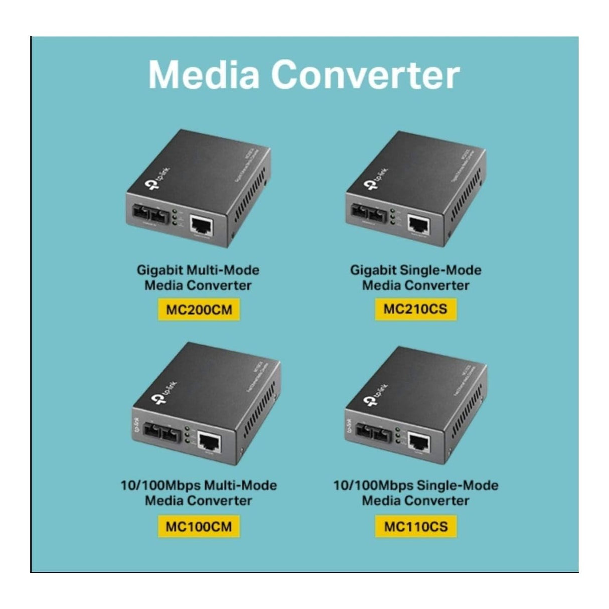 TP-Link Omada MC200CM Gigabit Multi-Mode Media Converter