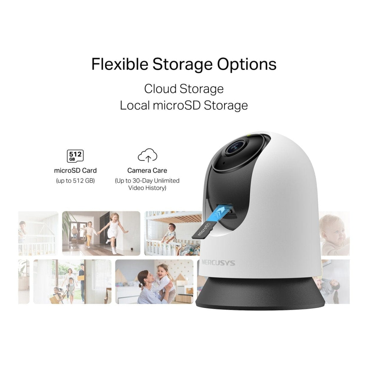 Mercusys MC210 2K 3MP Wi-Fi Pan/Tilt Home Security Camera