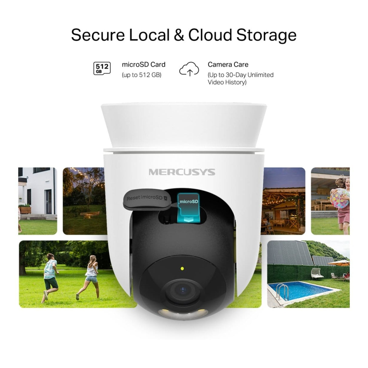 Mercusys MC510 Outdoor Pan/Tilt Security Wi-Fi Camera