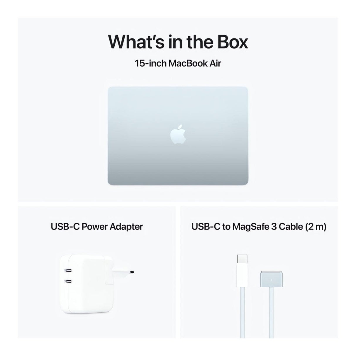 Apple MacBook Air 15.3-inch Retina Laptop - Apple M4 256GB SSD 16GB RAM macOS Sky Blue