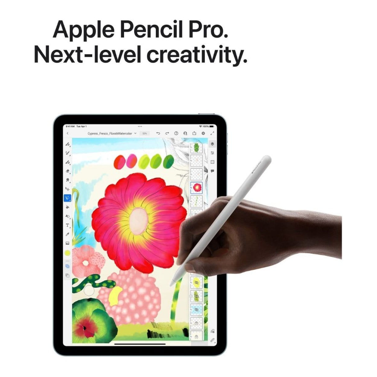 Apple iPad Air 11-inch Tablet - Apple M3 128GB ROM 8GB RAM Purple MCFY4QA/A